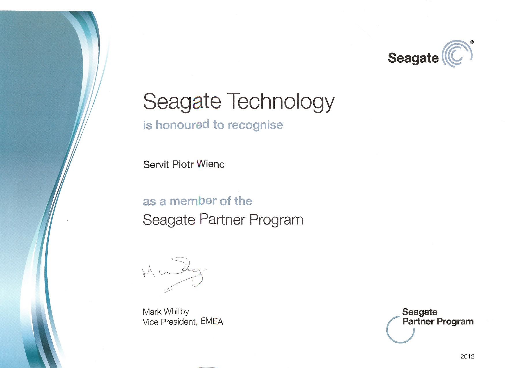 Referencja Seagate